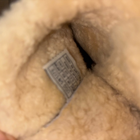 UGG Tan and Cream Shearling Boots - Picture 4 of 5